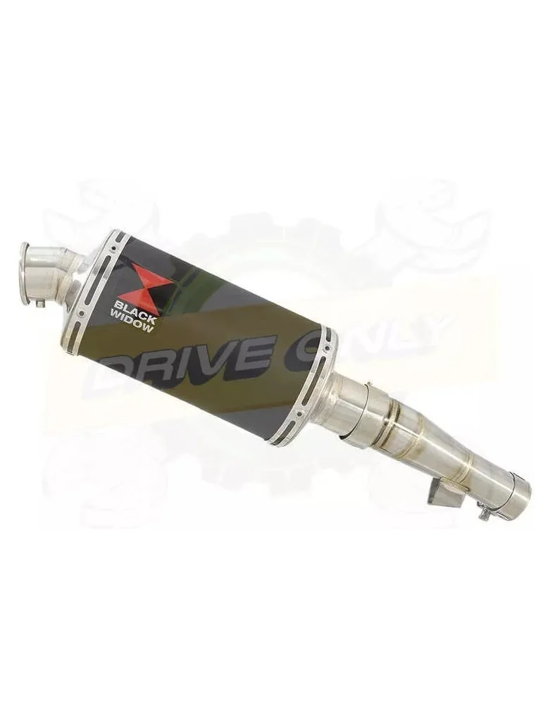 Honda NC 700 S (RC61) 2012-2014 Kit Silencieux: Silencieux Ovale Noir Inox 230mm