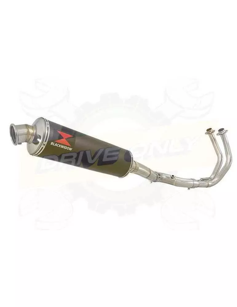 XSR700 XSR 700 2015 -2019  2-1 Décatalyseur Ligne complète & Silencieux Rond Noir En Inox 400mm