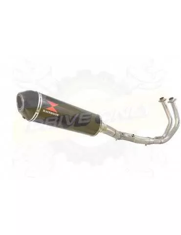 XSR700 XSR 700 2015 -2019  2-1 Décatalyseur Ligne complète & Silencieux Ovale En Carbone 400mm
