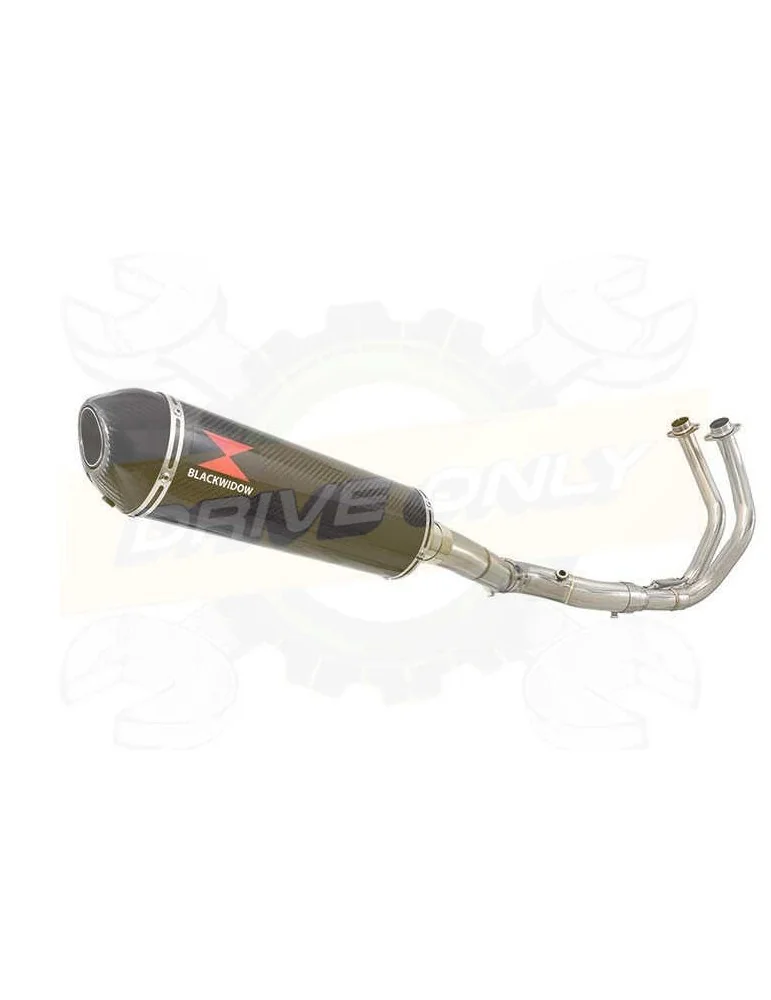 XSR700 XSR 700 2015 -2019  2-1 Décatalyseur Ligne complète & Silencieux Ovale En Carbone 400mm