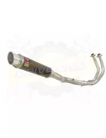 XSR700 XSR 700 2015 -2019 2-1 Décatalyseur Ligne complète & Silencieux GP Rond En Carbone 350mm