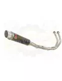XSR700 XSR 700 2015 -2019  2-1 Décatalyseur Ligne complète & Silencieux Rond GP Style Noir En Inox 350mm