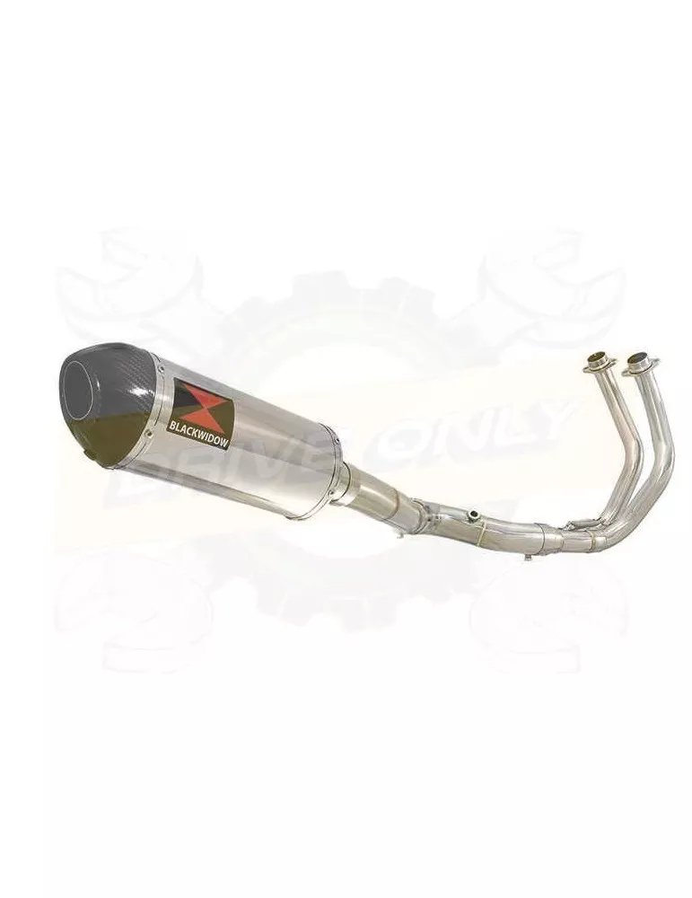 XSR700 XSR 700 2015 -2019  2-1 Décatalyseur Ligne complète & Silencieux Ovale En Inox + Canule En Carbone 300mm