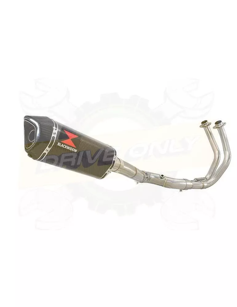 XSR700 XSR 700 Passage Haut 2015 2016 2017 2-1 Décatalyseur Ligne complète & Silencieux Hexagonale En Carbone 300mm