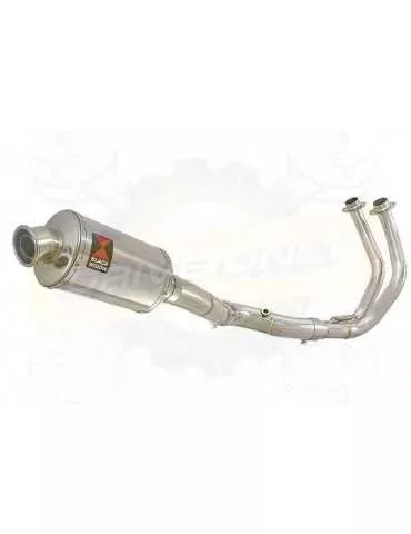 XSR700 XSR 700 Passage Haut 2015 2016 2017 2-1 Décatalyseur Ligne complète & Silencieux Ovale En Inox 230mm