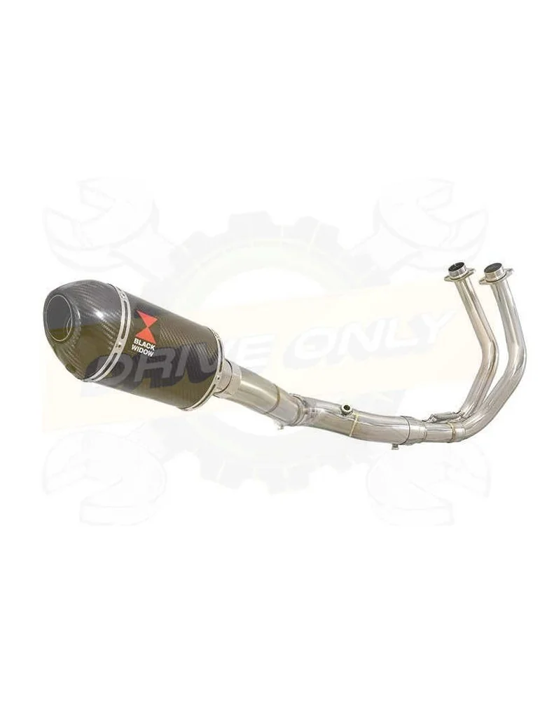 XSR700 XSR 700 2015 -2019  2-1 Décatalyseur Ligne complète & Silencieux Ovale En Carbone 200mm