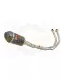 XSR700 XSR 700 2015 -2019  2-1 Décatalyseur Ligne complète & Silencieux Ovale En Carbone 200mm