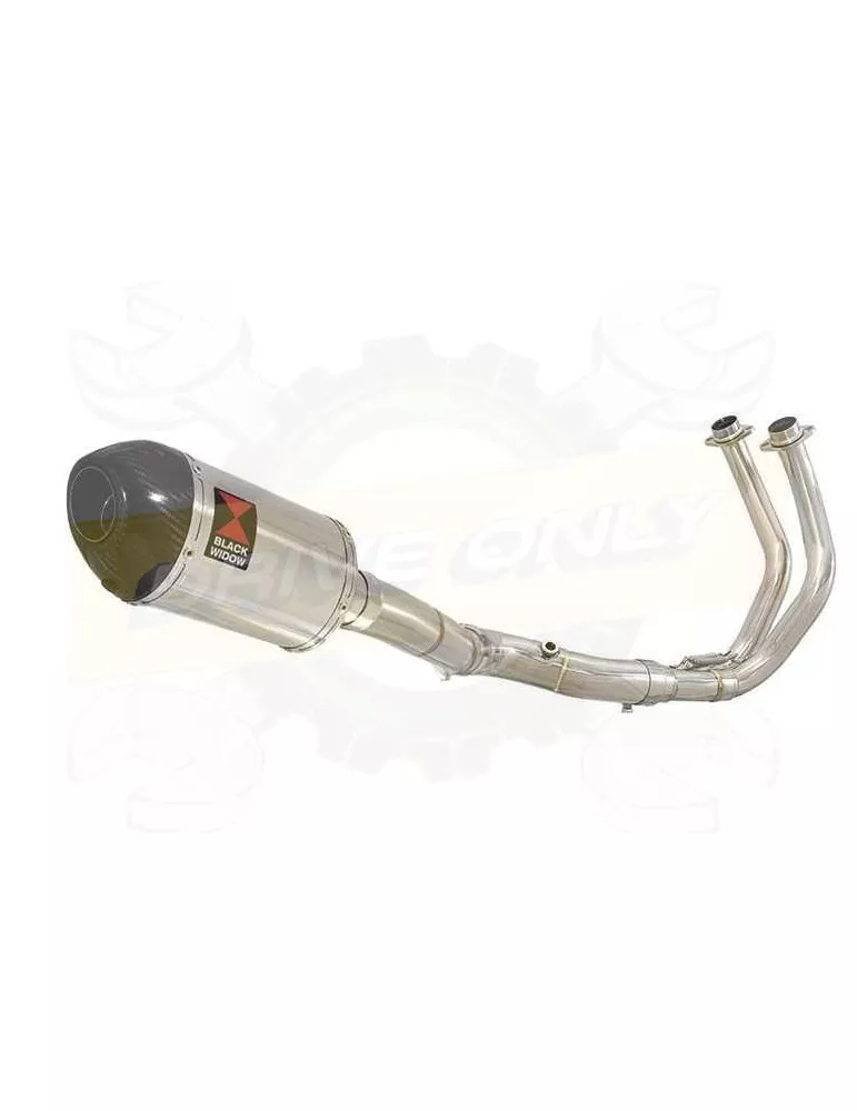 XSR700 XSR 700 2015 -2019 2-1 Décatalyseur Ligne complète & Silencieux Ovale En Inox + Canule En Carbone 200mm