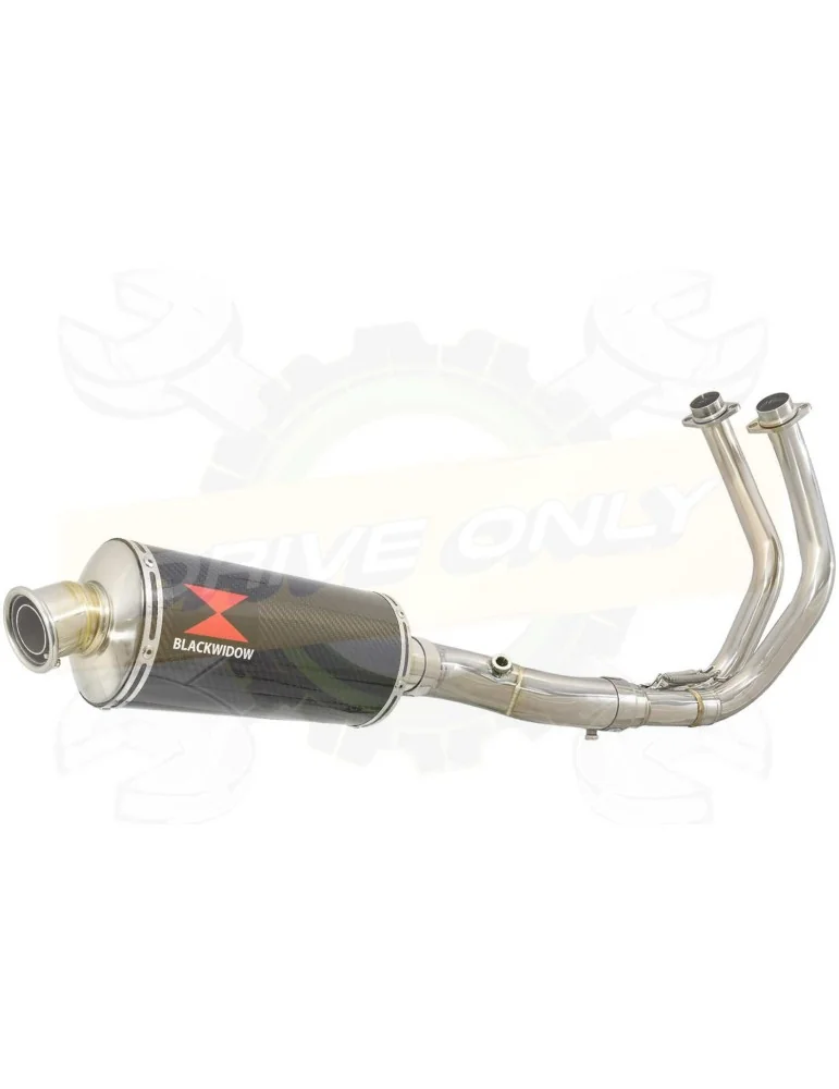XSR700 XSR 700 2015 -2019 Passage Bas Décatalyseur Ligne complète & Silencieux Ovale En Carbone 300mm