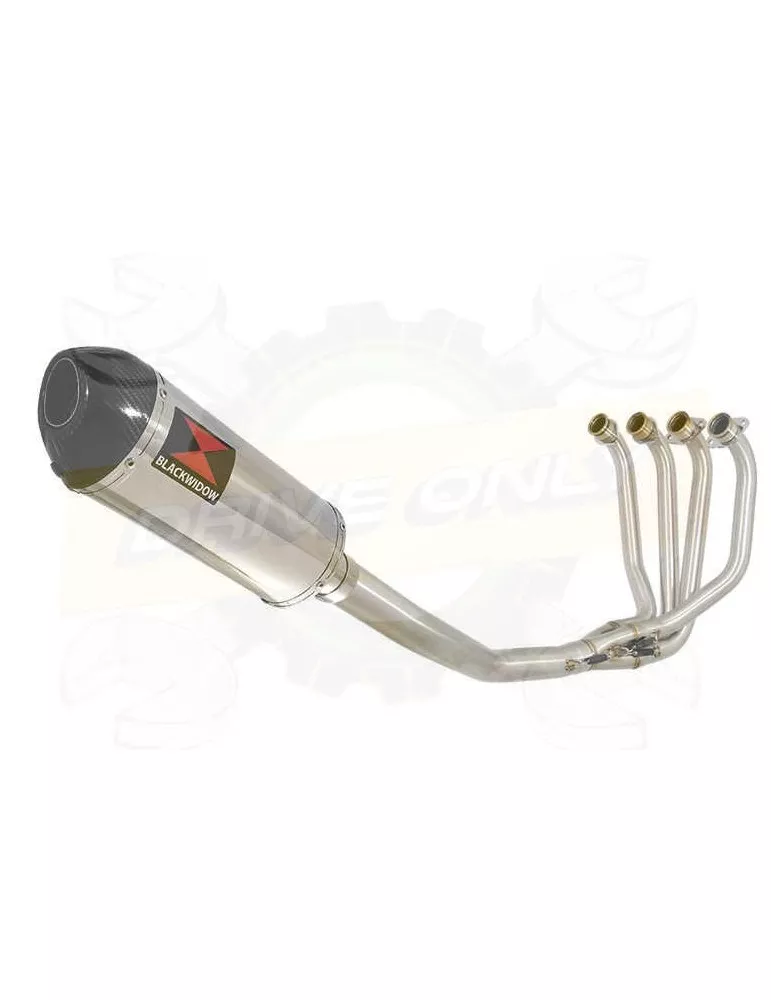 ZRX1100 ZRX 1100 Ligne complète & Silencieux Ovale En Inox + Canule En Carbone 300mm