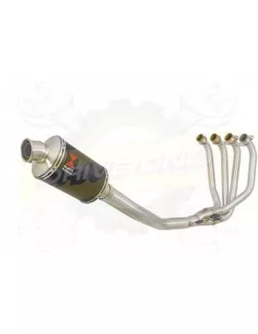 ZRX1100 ZRX 1100 Ligne complète & Silencieux Ovale Noir En Inox 230mm