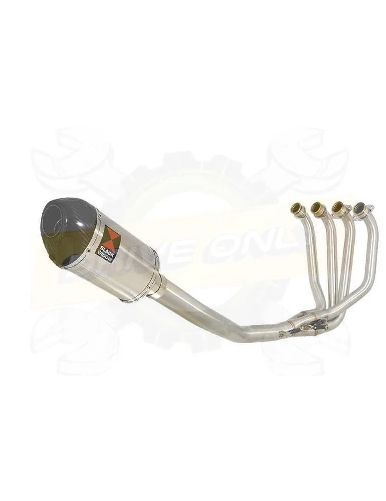 ZRX1100 ZRX 1100 Ligne complète & Silencieux Ovale En Inox + Canule En Carbone 200mm
