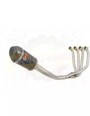 ZRX1100 ZRX 1100 Ligne complète & Silencieux Ovale En Carbone + Canule En Carbone 200mm