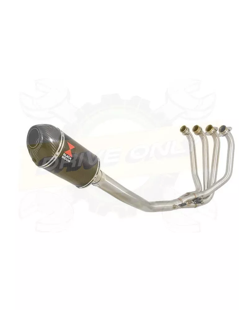 ZRX1100 ZRX 1100 Ligne complète & Silencieux Ovale En Carbone + Canule En Carbone 200mm