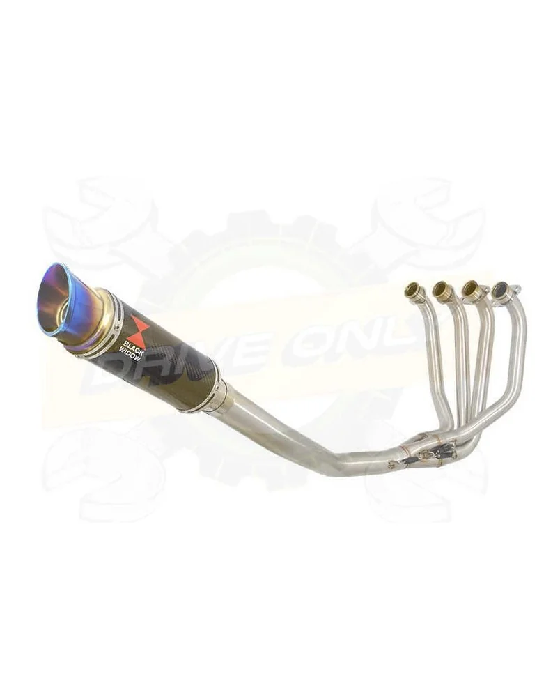 ZRX1100 ZRX 1100 Ligne complète & Silencieux GP Rond En Carbone + Canule En Inox Anodisé 230mm
