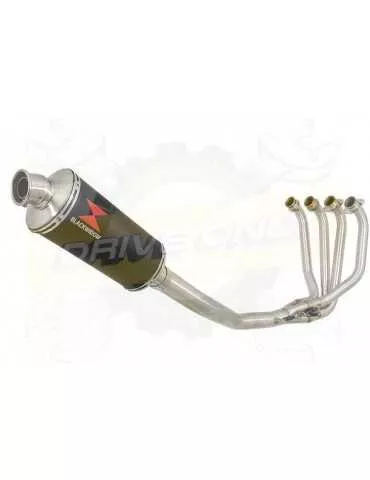 ZRX1200 ZRX 1200 Ligne complètes & Ovale Noir Silencieux En Inox 300mm