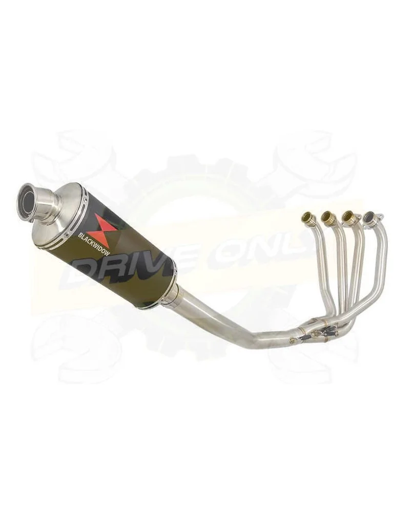 ZRX1200 ZRX 1200 Ligne complètes & Ovale Noir Silencieux En Inox 300mm