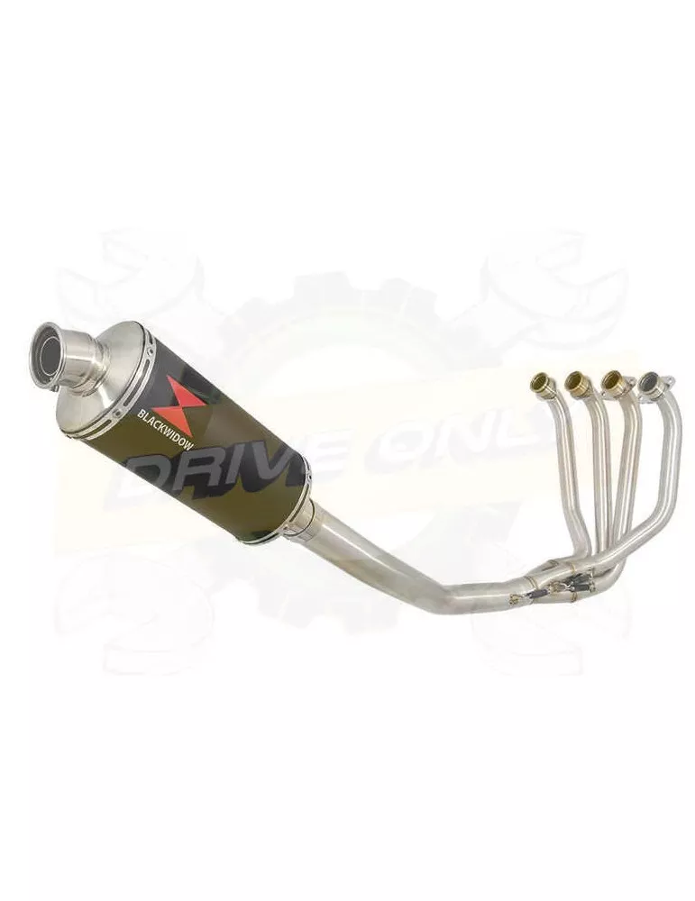 ZRX1200 ZRX 1200 Ligne complètes & Ovale Noir Silencieux En Inox 300mm