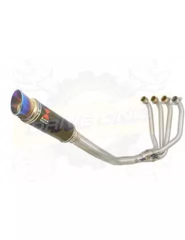 ZRX1200 ZRX 1200 Ligne complètes & Silencieux GP Rond En Carbone + Blue En Inox Tip 230mm