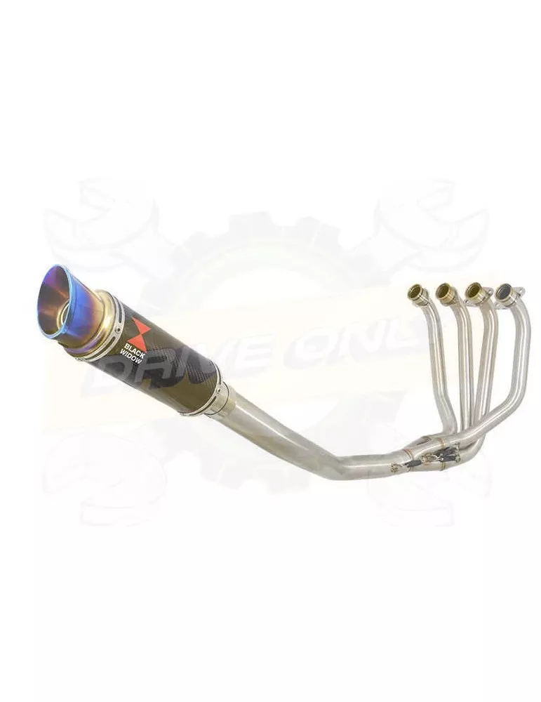 ZRX1200 ZRX 1200 Ligne complètes & Silencieux GP Rond En Carbone + Blue En Inox Tip 230mm