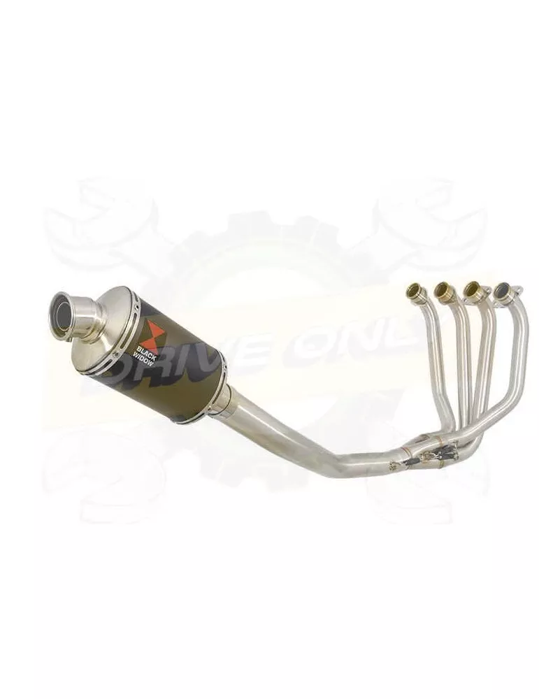 ZRX1200 ZRX 1200 Ligne complètes & Ovale Noir Silencieux En Inox 230mm