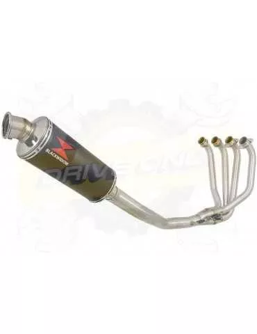 ZRX1200 ZRX 1200 Ligne complète & Silencieux Rond Noir En Inox 300mm