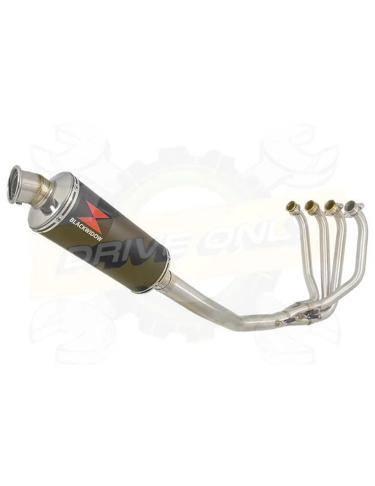 ZRX1200 ZRX 1200 Ligne complète & Silencieux Rond Noir En Inox 300mm