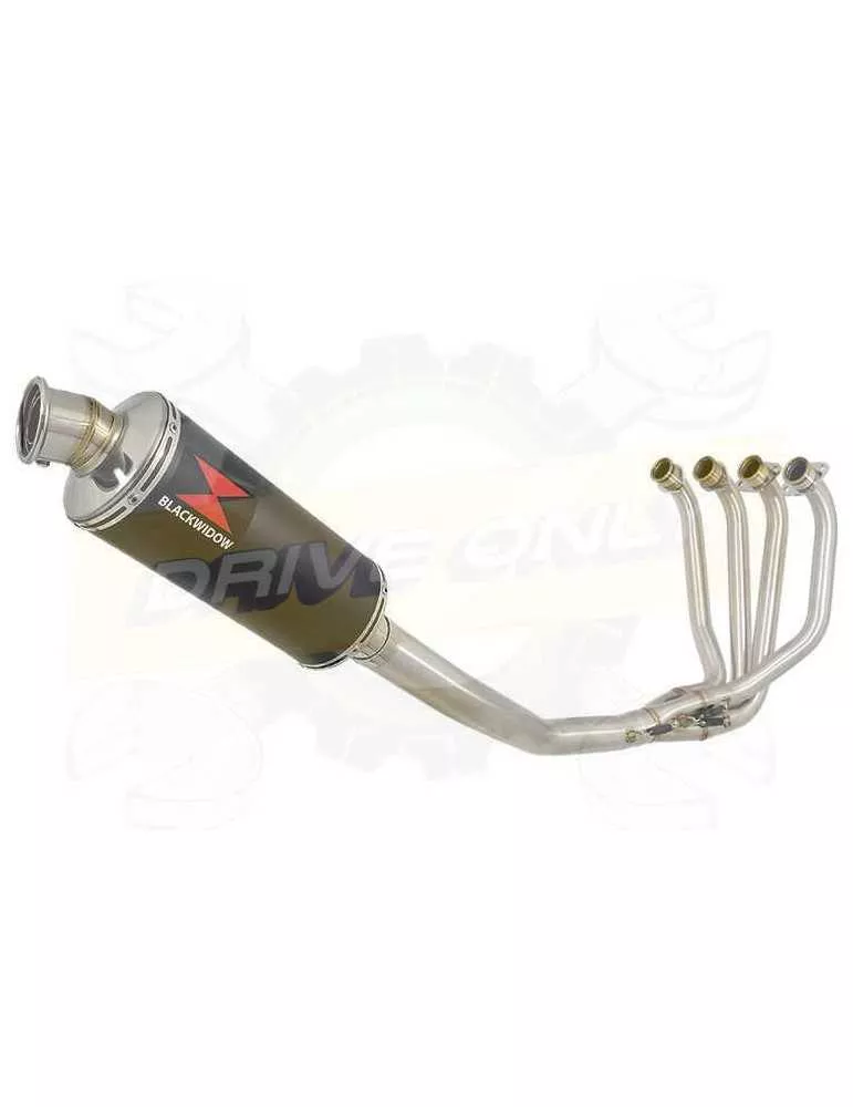 ZRX1200 ZRX 1200 Ligne complète & Silencieux Rond Noir En Inox 300mm