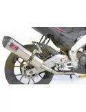 APRILIA RS4 125 2011 - 2018 Ligne complètes & Ovale Silencieux En Inox + En Carbone Tip 400mm
