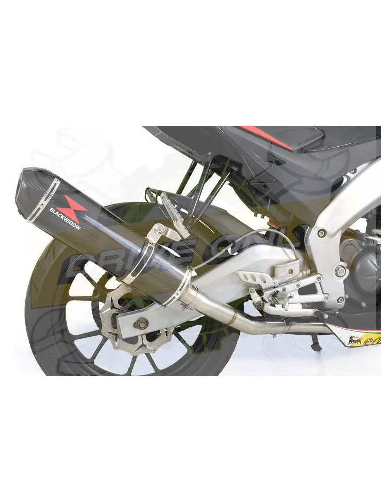 APRILIA RS4 125 2011 - 2018 Ligne complètes & Ovale En Carbone Silencieux + En Carbone Tip 400mm