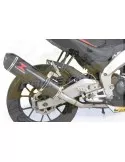 APRILIA RS4 125 2011 - 2018 Ligne complètes & Ovale En Carbone Silencieux + En Carbone Tip 400mm