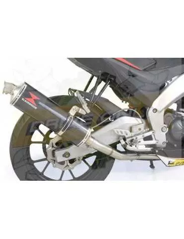 APRILIA RS4 125 2011 - 2018 Ligne complètes & Ovale En Carbone Silencieux 400mm
