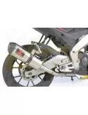 APRILIA RS4 125 2011 - 2018 Ligne complètes & Ovale Silencieux En Inox + En Carbone Tip 300mm