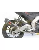 APRILIA RS4 125 2011 - 2018 Ligne complètes & Ovale En Carbone Silencieux + En Carbone Tip 300mm