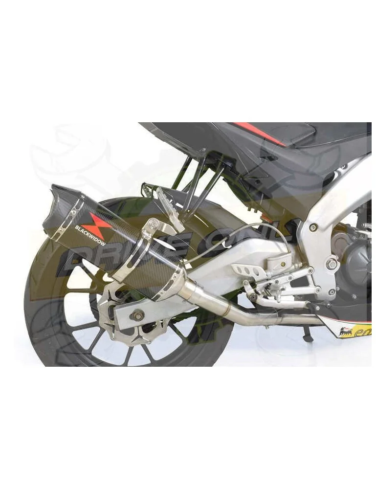 APRILIA RS4 125 2011 - 2018 Ligne complètes & Hexagonale En Carbone Silencieux + En Carbone Tip 300mm