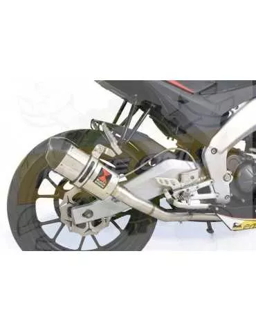 APRILIA RS4 125 2011 - 2018 Ligne complètes & Ovale Silencieux En Inox + En Carbone Tip 200mm