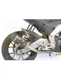 APRILIA RS4 125 2011 - 2018 Ligne complètes & Ovale En Carbone Silencieux + En Carbone Tip 200mm