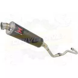 XR125 XR125L 2003-2010 Ligne complète & Silencieux  Rond Noir En Inox 400mm