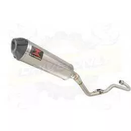 XR125 XR125L 2003-2010 Ligne complète & Silencieux Ovale En Inox + Carbone 400mm