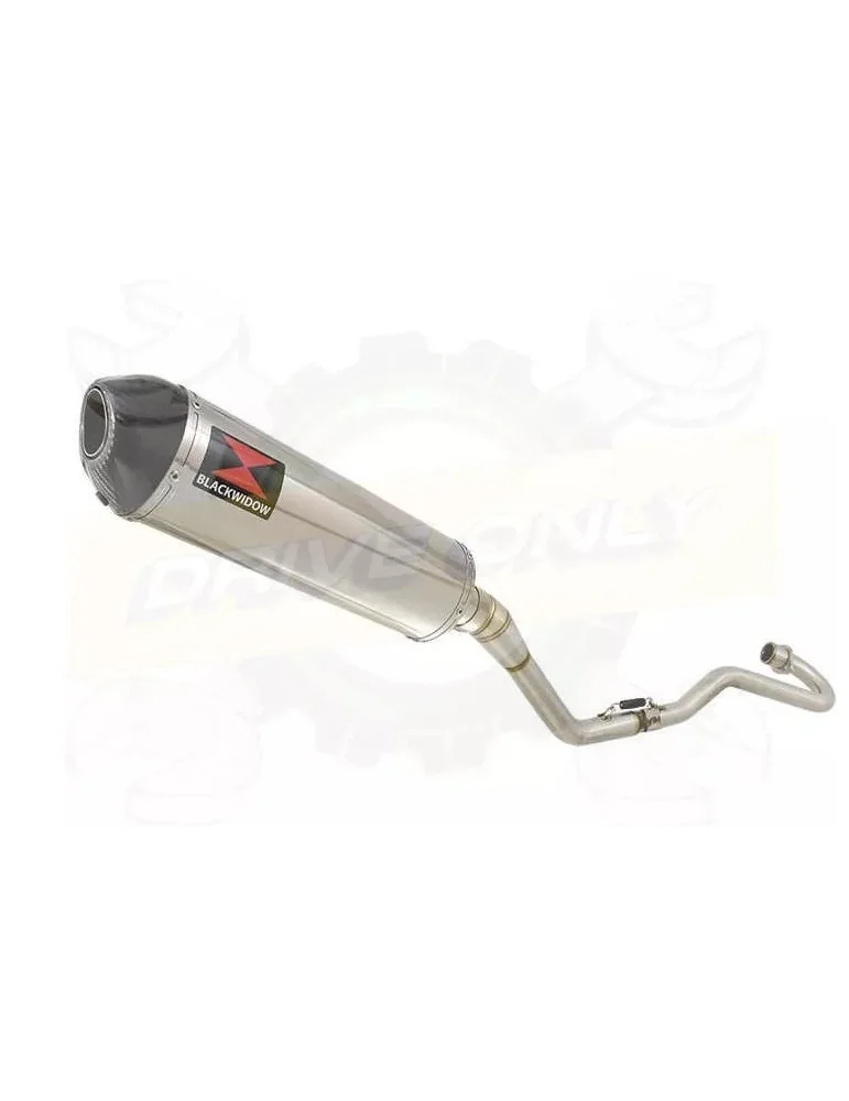 XR125 XR125L 2003-2010 Ligne complète & Silencieux Ovale En Inox + Carbone 400mm