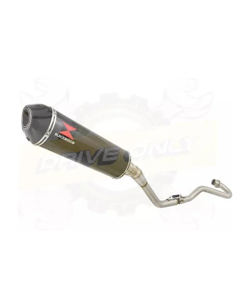 XR125 XR125L 2003-2010 Ligne complète & Silencieux Ovale En Carbone + Carbone 400mm