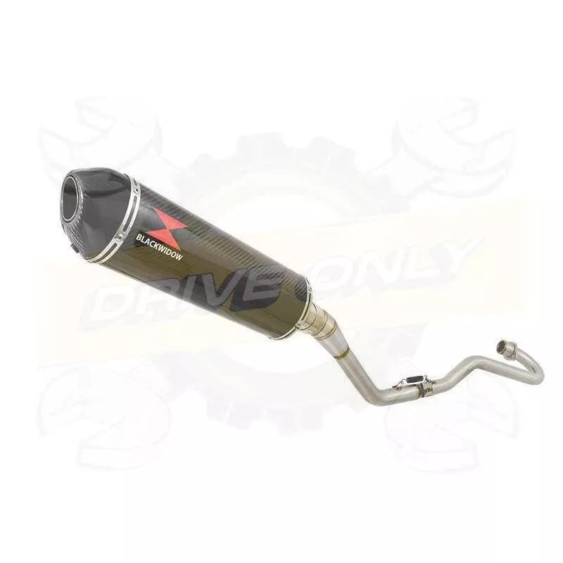 XR125 XR125L 2003-2010 Ligne complète & Silencieux Ovale En Carbone + Carbone 400mm