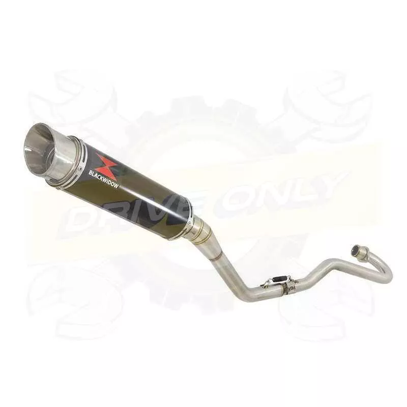 XR125 XR125L 2003-2010 Ligne complète & Silencieux Rond GP Style Noir En Inox 360mm