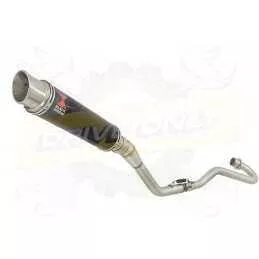 XR125 XR125L 2003-2010 Ligne complète & Silencieux Rond GP Style Noir En Inox 350mm
