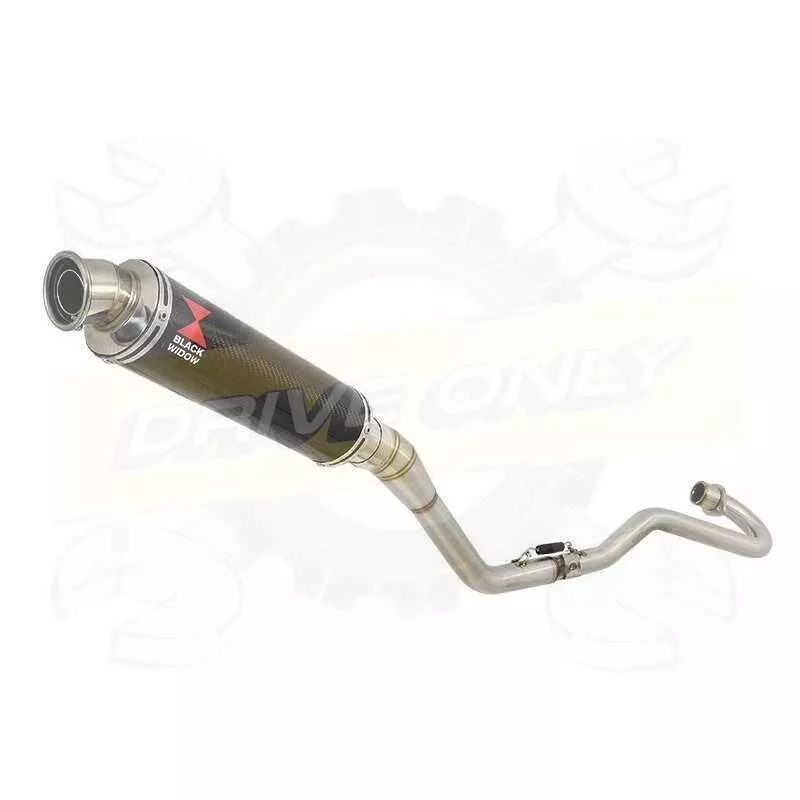 XR125 XR125L 2003-2010 Ligne complète & Silencieux Rond En Carbone 350mm