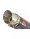 360mm Round GP Style Carbon Fibre Slip On Silencer