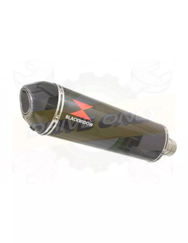 ZX10R Decata / Tube de raccord & Silencieux Ovale En Carbone 400mm