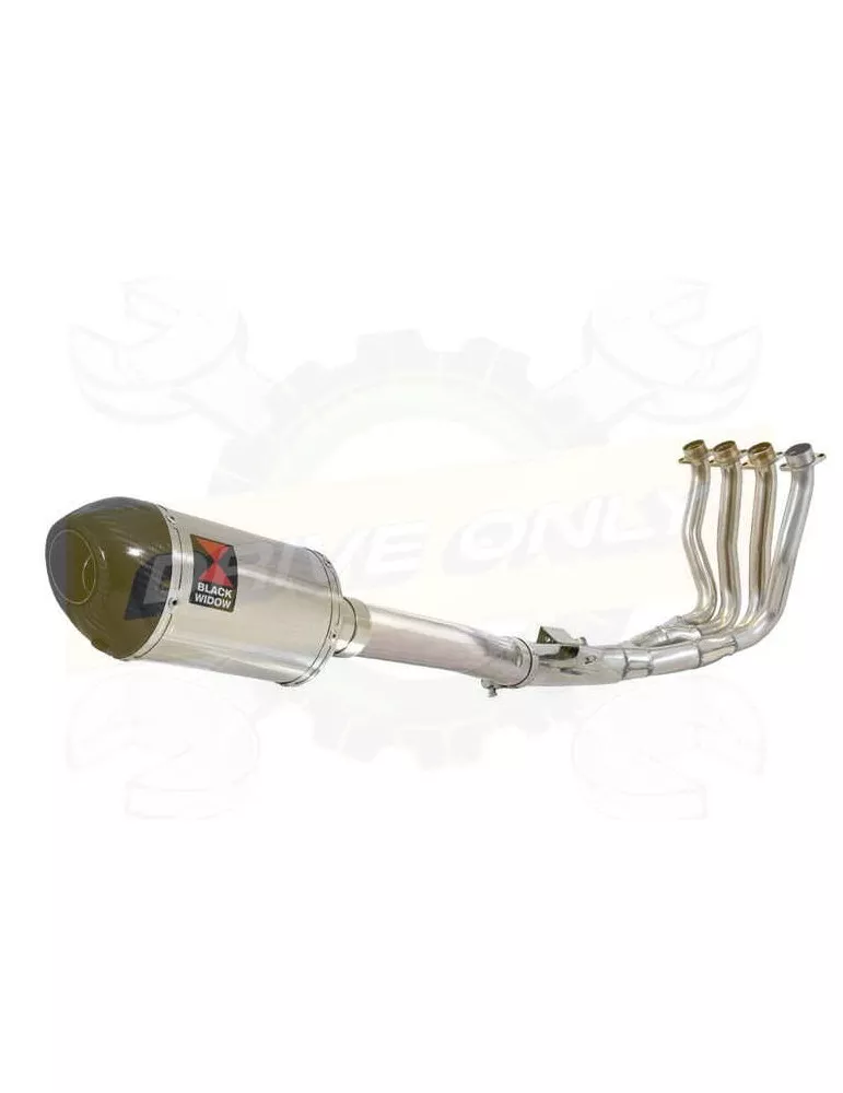 FZ-1N FZ-1 N Ligne complète & Silencieux Ovale En Inox + Canule En Carbone 200mm
