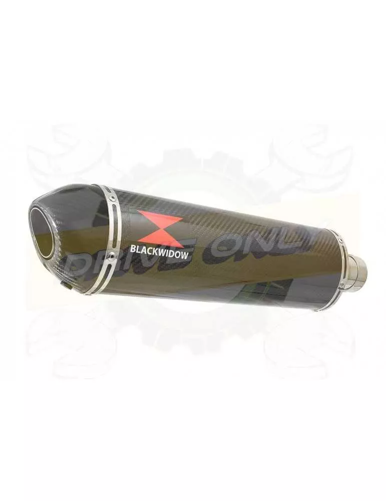 FZ-1N FZ-1 N exhaust tube de raccord et Ovale En Carbone Silencieux + Carbon Tip 400mm