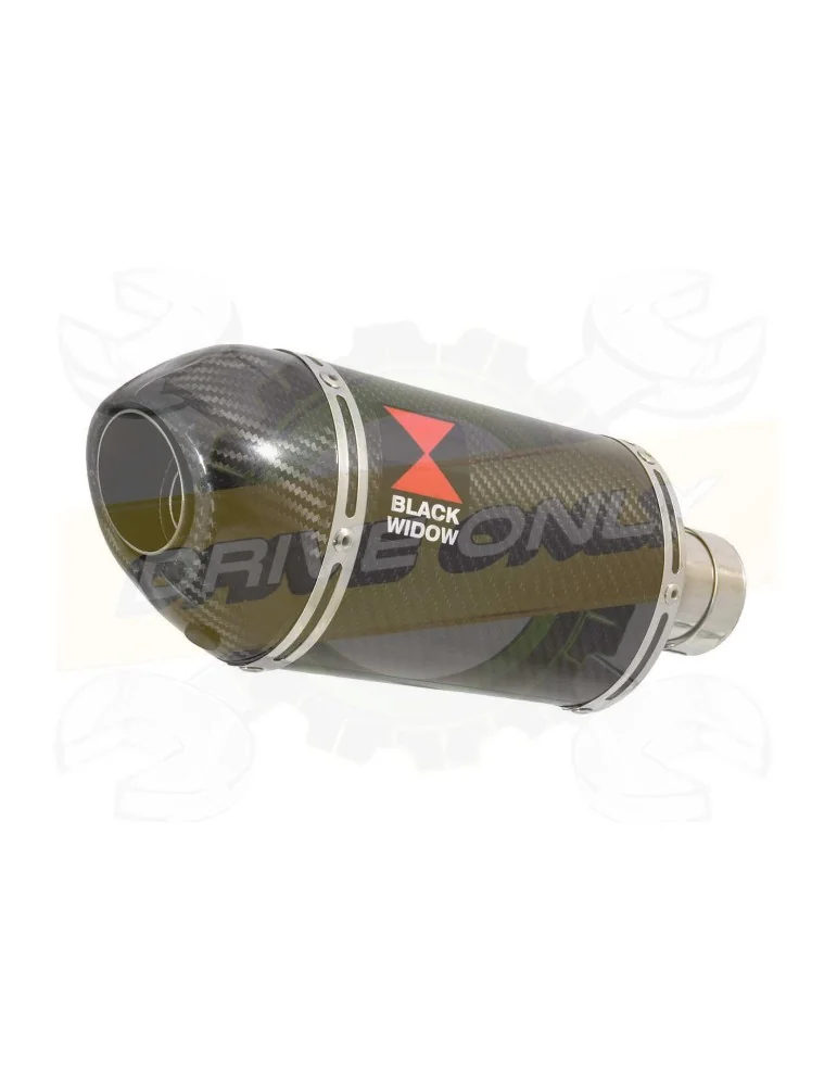 FZ-1N FZ-1 N Tube de raccord et Silencieux Ovale En Carbone 200mm